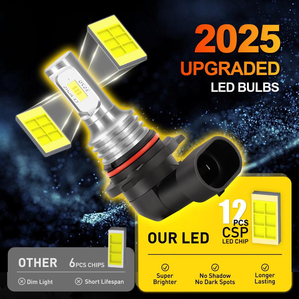 2x 6000K White Led Car Fog Lamps 3570 CSP Front Fog Lights Bulbs For Ford EcoSport 2004-2012 2005 2006 2007 2008 2009 2010 2011