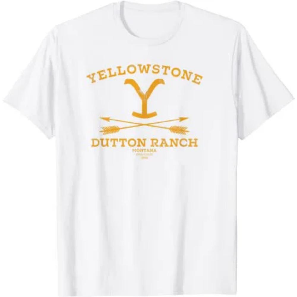 Футболка Yellowstone Dutton Ranch Arrows с надписью «Не заставляй меня отправлять покой» Футболки с графическим принтом «Тебе нужна поездка на вокзал» Одежда