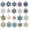 50-Piece Christmas Alloy Enamel Charms Set: Mixed Style DIY Pendants and Dangle Charms.