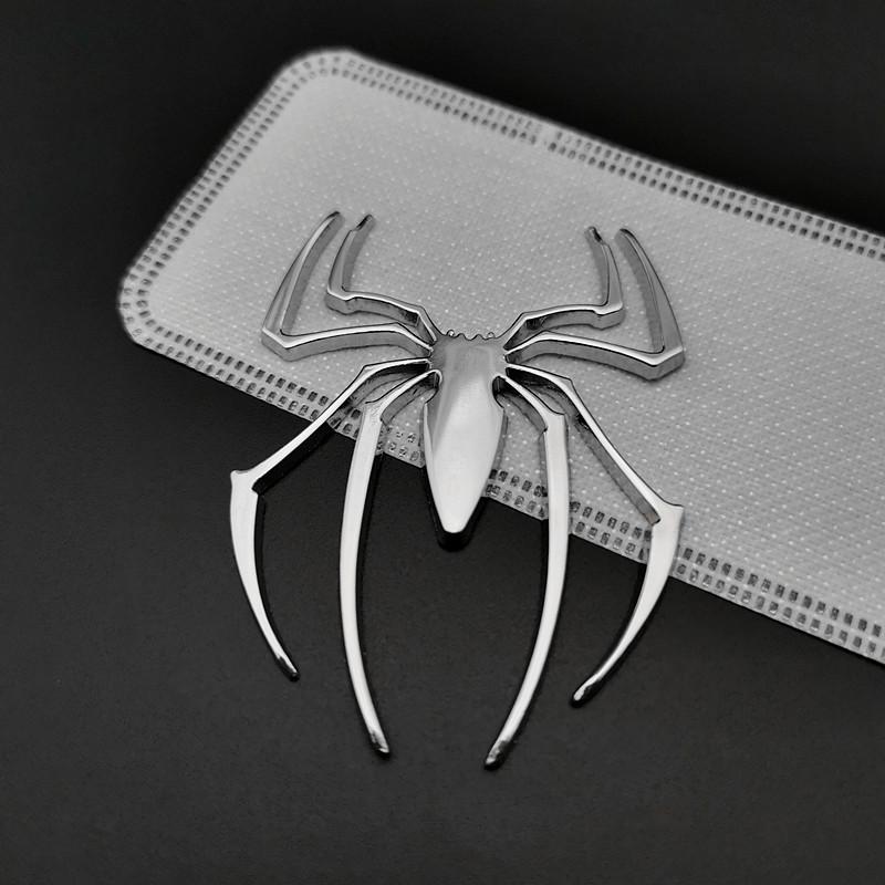 1 шт. универсальные 3D наклейки на автомобиль металл цинковый сплав форма паука эмблема хром грузовик значок наклейка авто аксессуары