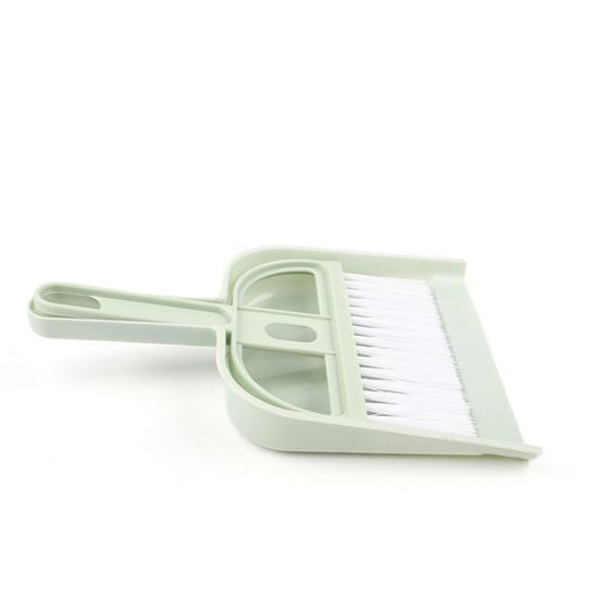 Mini Broom Dustpan Set Compact Lightweight with Hanging Hole Soft Durable Bristle Scratch-free Cleaning Tools Hamster Small Pet Supplies