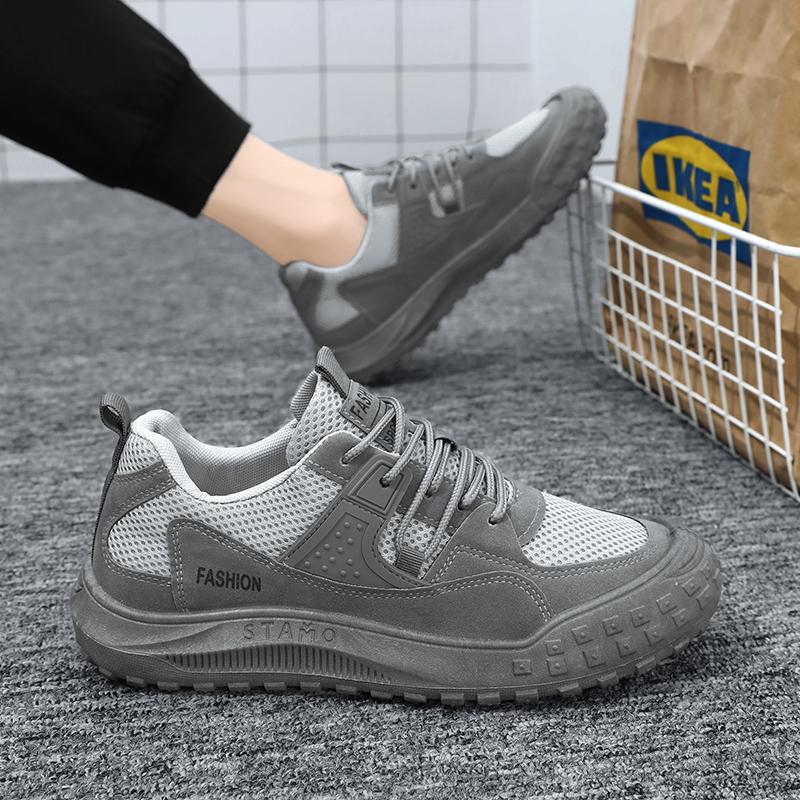 Новые мужские повседневные туфли летние дышащие сетчатые кроссовки для активного отдыха нескользящие износостойкие рабочие туфли Zapatillas De Deporte