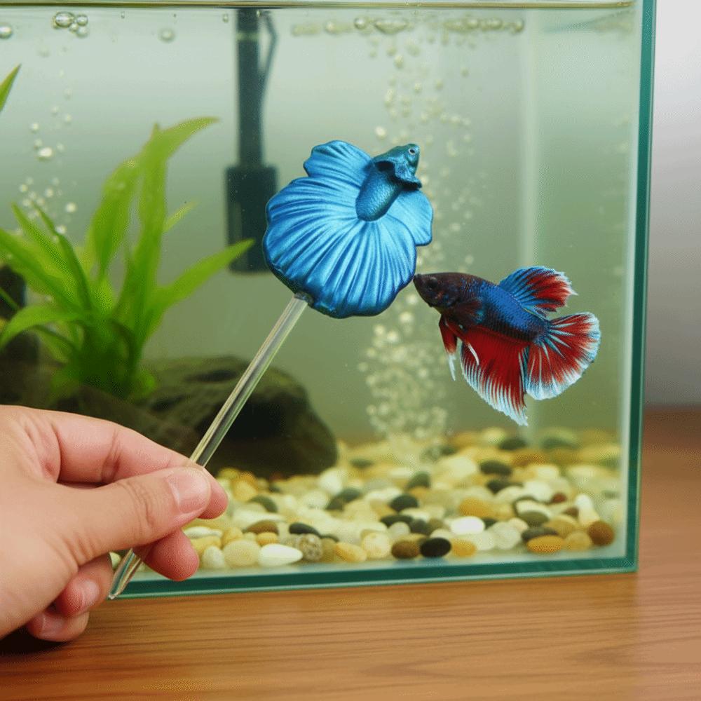 Colorful Betta Training Wand Fish Shaped Fish Training Stick Fish Tanks Accessories