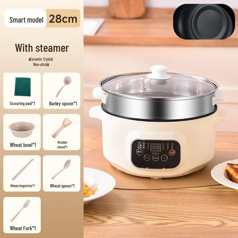 Multi-Functional Electric Cooking Pot: Stir-Fry, Noodles, Hot Pot & More