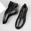 Fashion Genuine Leather Casual Oxford Shoes for Men Round Toe Man Formal Shoes Handmade Mens Business Flats Leisure Walk Dress Footwear