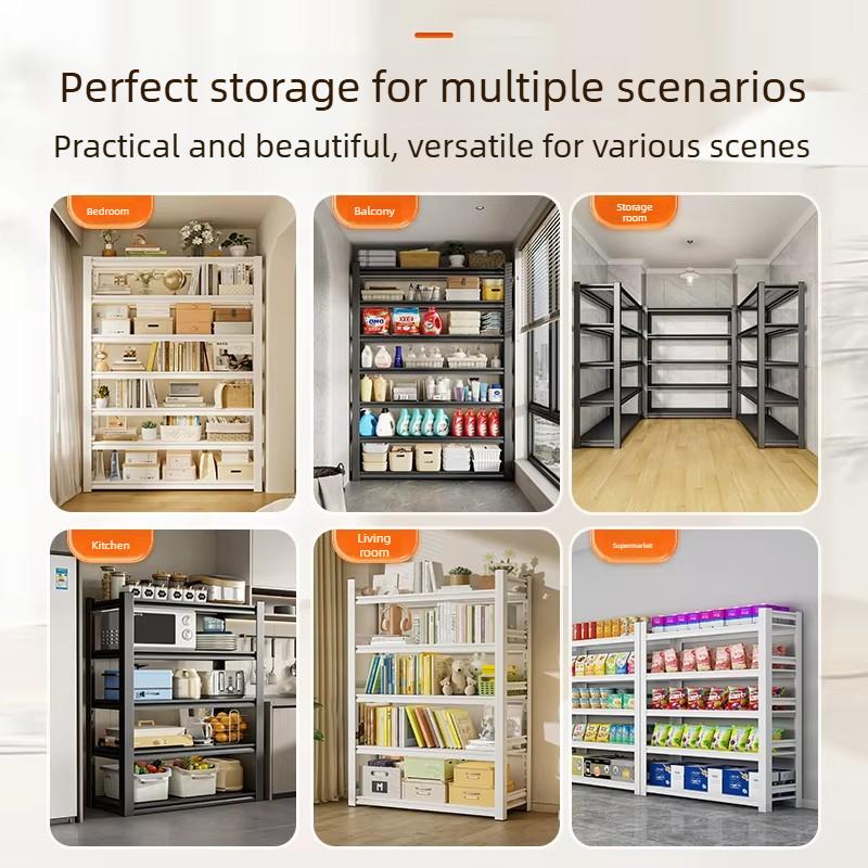 Shelves Multi-Layer Floor-Standing Household Bookshelf Clothes Storage Rack Kitchen Balcony Storage Rack