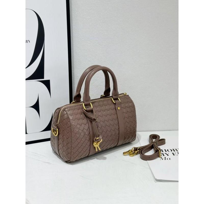Woven Quilted Leather Tote Bag Women Soft Structured Shoulder Crossbody With Zip Interior Pockets