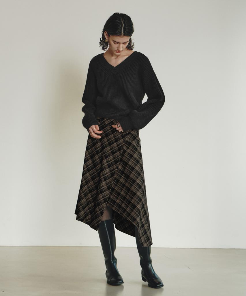 ZEROSTREET [2 Colors] Le Zero Two-Way Wool Button Sweater