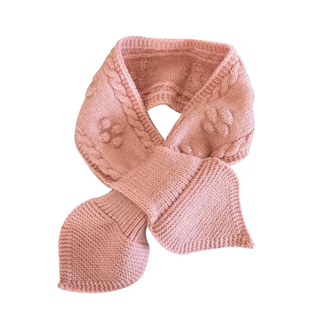 Мягкий детский зимний шарф Теплый детский платок Простой вязаный шарф Для улицы