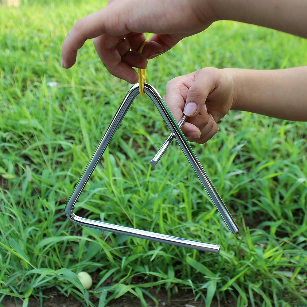 Stainless Steel Triangle Musical Instrument Orff Instrument Children Music Teaching Tool