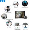 HD 3MP Outdoor House WiFi Peephole Door Eye Camera Security One-way Audio Night Vision Video Digital Peephole