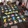 Japanese Anime Pokemon Pikachu Area Rug,Carpet for Home Living Room Bedroom Sofa Doormat Kitchen Decor,Non-slip Floor Mat