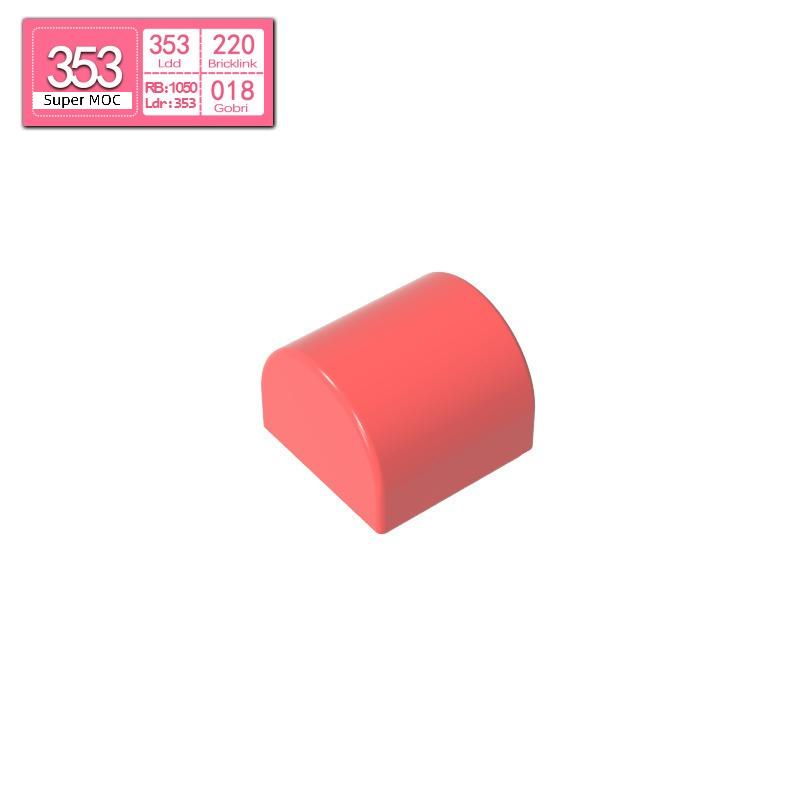 10 шт. Аксессуары для MOC Изогнутый 1x1x2/3 Гладкий скат Игрушка Для Технических Строительных Блоков Подарок Совместимый 49307 Сборка DIY MOC