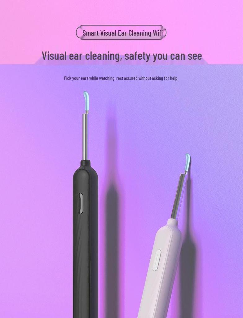 HD Wireless Ear Cleaning Tweezers with Visual Scoop & WiFi Connection