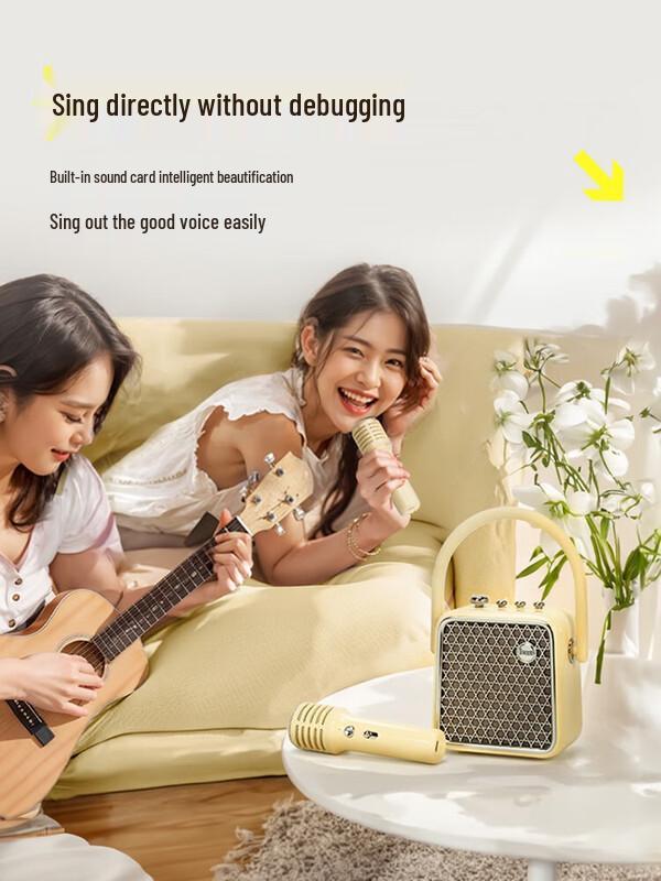 Dianyin K-Song Bluetooth Speaker with Dual Microphones