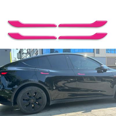 Для Tesla model 3 model Y-образный противоцарапинный автомобильный светоотражающая наклейка General Motors Ручка двери автомобиля 3D гелевая наклейка противоцарапинная