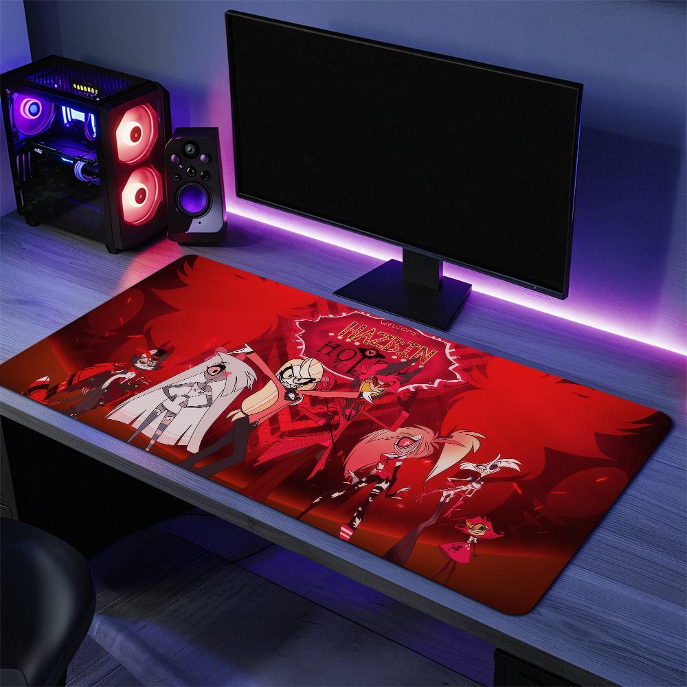 HHazbinS Cartoon HHotel Mouse Pad Large Desk Mat Keyboard Ergonomic Office Rubber PC Nonslip Antifray Home Custom