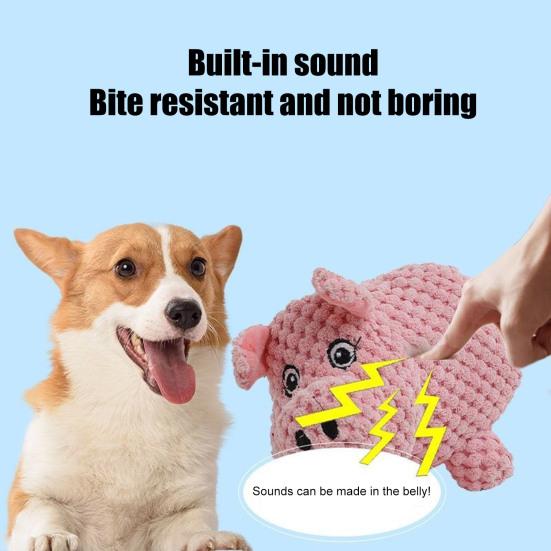Мягкая игрушка для собак в виде животного Интерактивная неразрушимая игрушка для собак Мягкие игрушки Жесткая жевательная игрушка