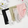 Женское нижнее белье Хлопковая ластовица Однотонное Простое Со средней посадкой Удобные Девичьи трусики