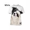 Border Collie 3D Printed T-Shirt Cute Puppy Printed O-Neck Short Sleeve T-Shirt Men Women Men