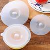Mug Suction Cap Airtight Silicone Leakproof Coffee Seal Kitchen Cup Cover Transparent Silicone Non-toxic Glass Ceramic Cup Lid