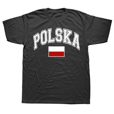 Смешная винтажная футболка с графическим изображением польского флага Polska Poland Хип-хоп Оверсайз футболка 100% хлопок Удобные футболки для мужчин и женщин