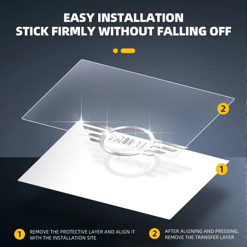 Cars R56 For BMW MINI Fashion Car Logo Metal Stickers Decorat Emblem For BMW Mini Cooper R56 R50 R53 F56 R60 2011 2012 2013 2018