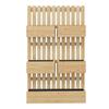 Wall-Mounted Planter Vegetable Garden with 5 Removable Solid Wood Boxes Trellis 60 x 16 x 100 cm