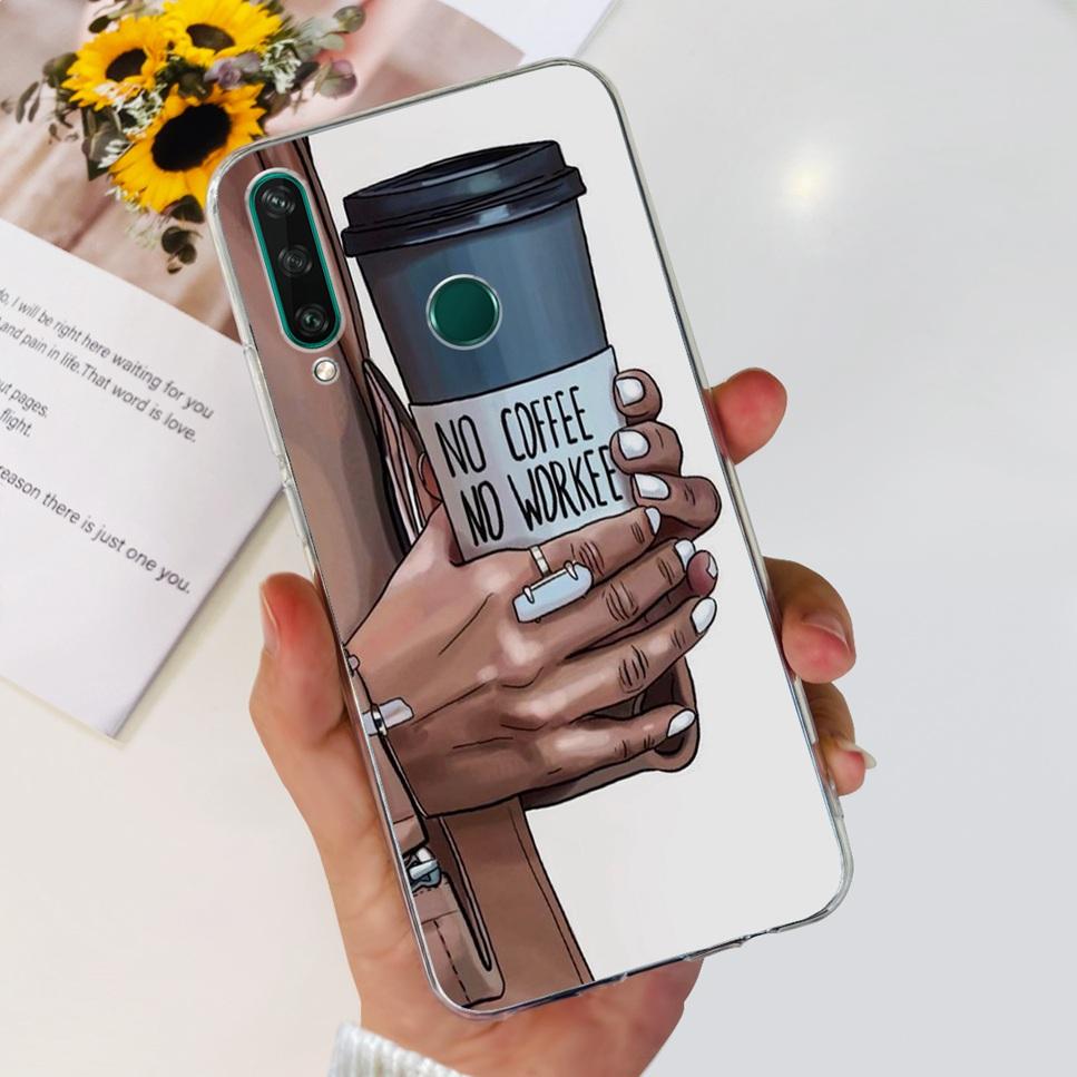 New Case For Huawei Y6p MED-LX9 Luxury Flower Love TPU Soft Silicone Back Cover For Huawei Y6p Y6P 2020 Bumper Phone Case Funda