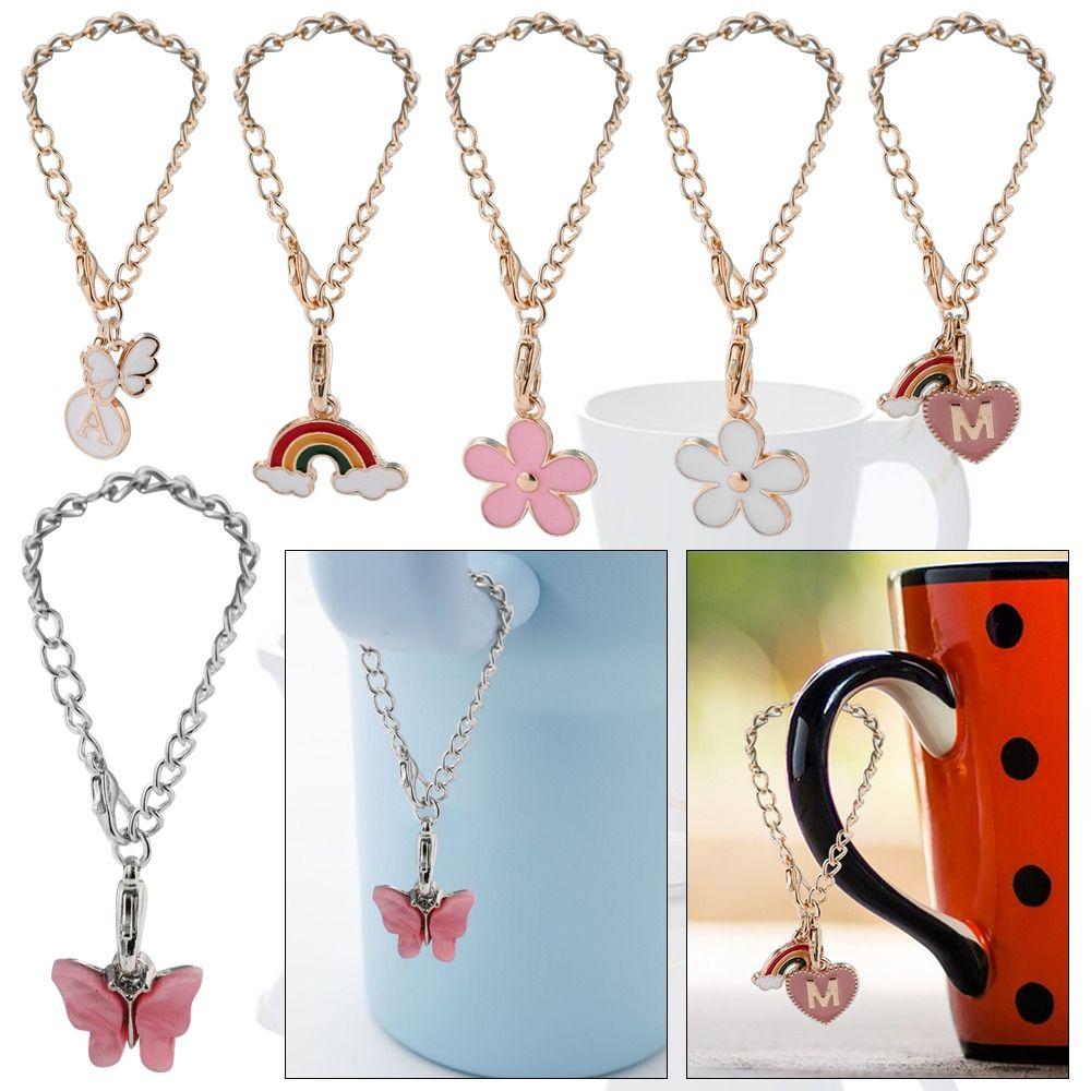 Чашка из нержавеющей стали с буквенной цепочкой, аксессуары для чашек, ювелирные изделия для стакана Стэнли