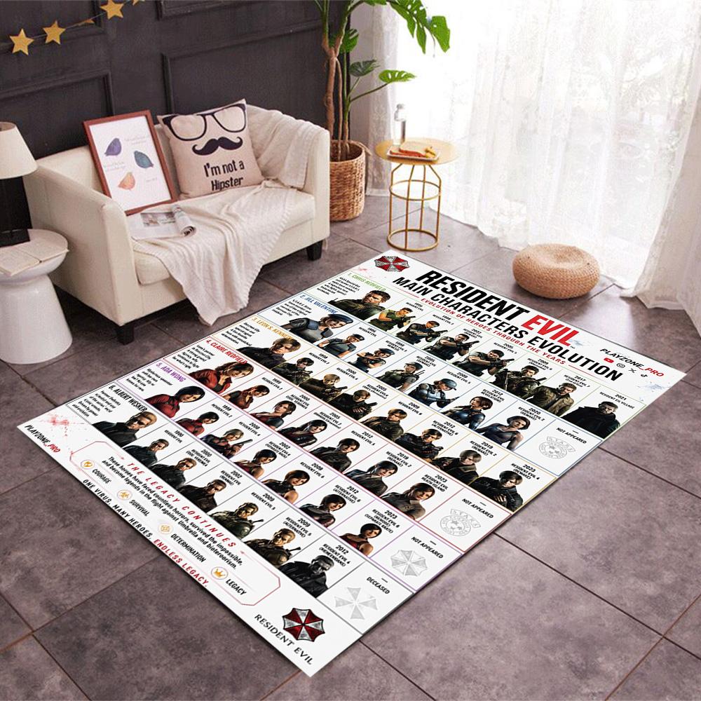 Umbrella Corporation Logo Floor Mat Suitable for Hallway Playrooms Outdoor Living Rooms Antislip Carpet Decorate Offices Best for Christmas