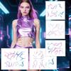 5 шт./набор Лазерные K-pop Охотники на демонов Руми Кан Временная тату-наклейка тату маскировка макияж водостойкая для Хэллоуин вечеринки подарки