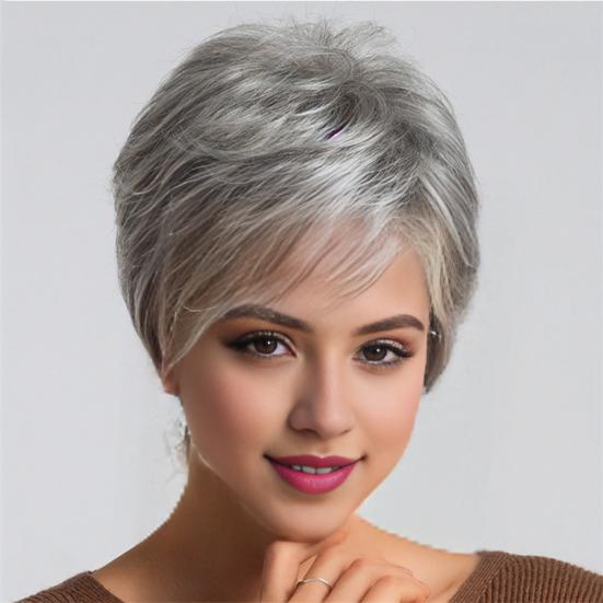 Женский короткий вьющийся парик с челкой, пушистые, естественно выглядящие, шелковистые, из высокотемпературного волокна, женские синтетические волосы Бобо среднего возраста