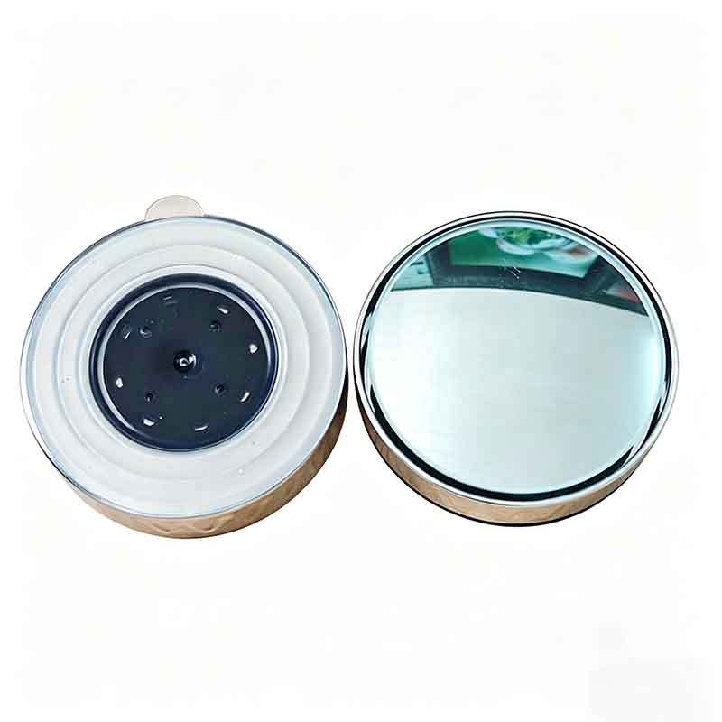 2Pcs 360° Rotatable Convex Blind Spot Mirror Round Frame Wide Angle Clear Rearview Mirror Car Safety Driving Accessories