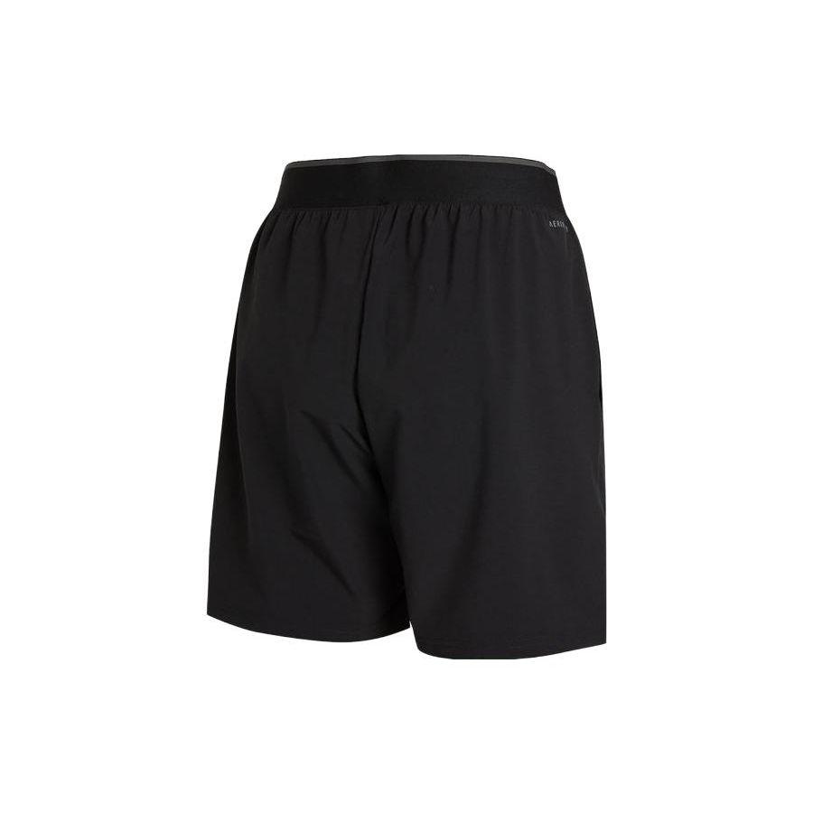 Adidas Сплошные цветные теннисные шорты с эластичной резинкой на талии, мужские плавки, черные GL5409