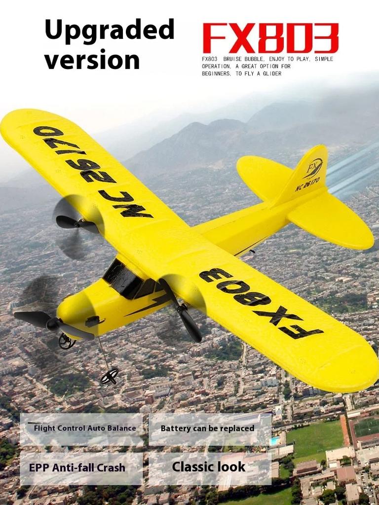 Новый Fx803 радиоуправляемый самолет с фиксированным крылом, пенопластовый слайд, детская модель самолета, игрушечный материал EPP, легко летать, падать и разбиваться
