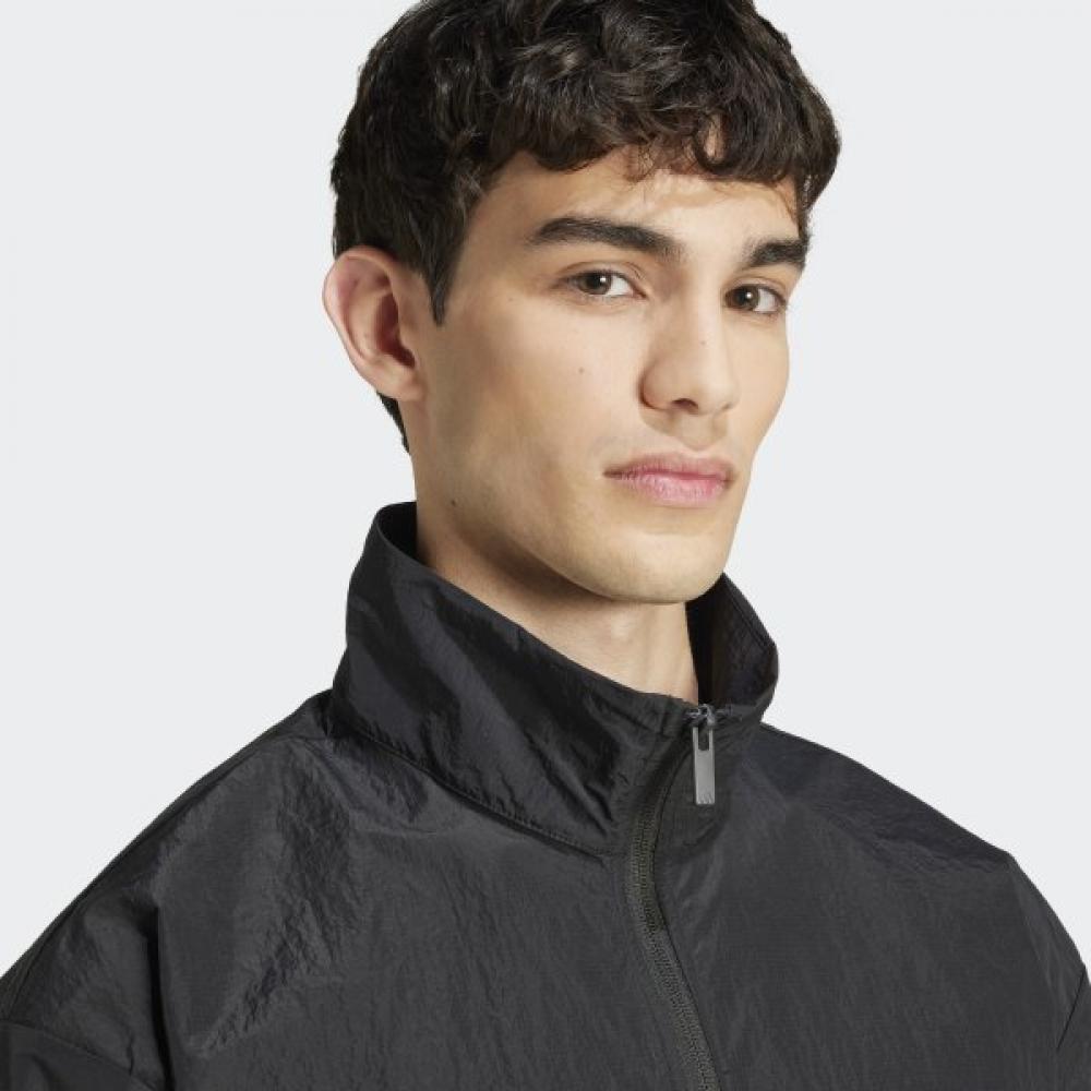 Adidas Мужская толстовка Future Icon 3S Woven Half Zip с капюшоном, ветровка, черная