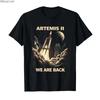 Artemis II Rocket Launch Mission to The Moon Artemis 2 Tshirt For Men Women 100 Cotton T Shirts Short Sleeve Tops P880
