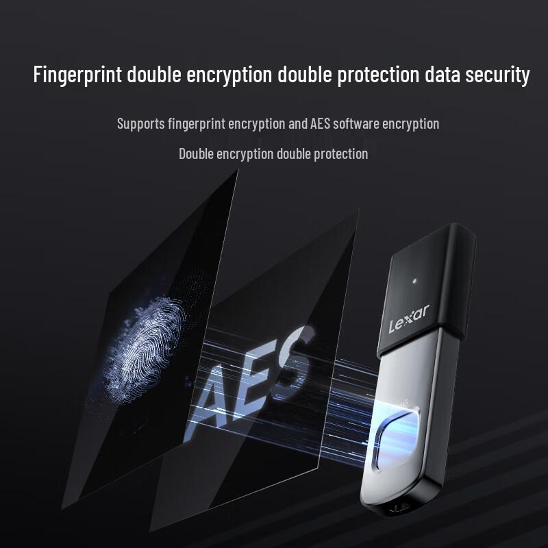 Lexar USB-флеш-накопитель F35 Pro 256 ГБ с шифрованием по отпечатку пальца