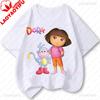 Doras The Explorers T Shirt Summer Short Sleeve Tee Novelty Fashion Graphic T Shirts Cotton Vintage Printed Shirt Camisa Clothes