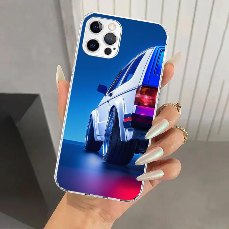 Чехол для телефона MK1 Golf Vintage Car для Iphone 17 Air 16 15 Plus 14 13 Mini 12 11 Pro Max 16E 7 8 SE 2020 Мягкий чехол с принтом Funda 17