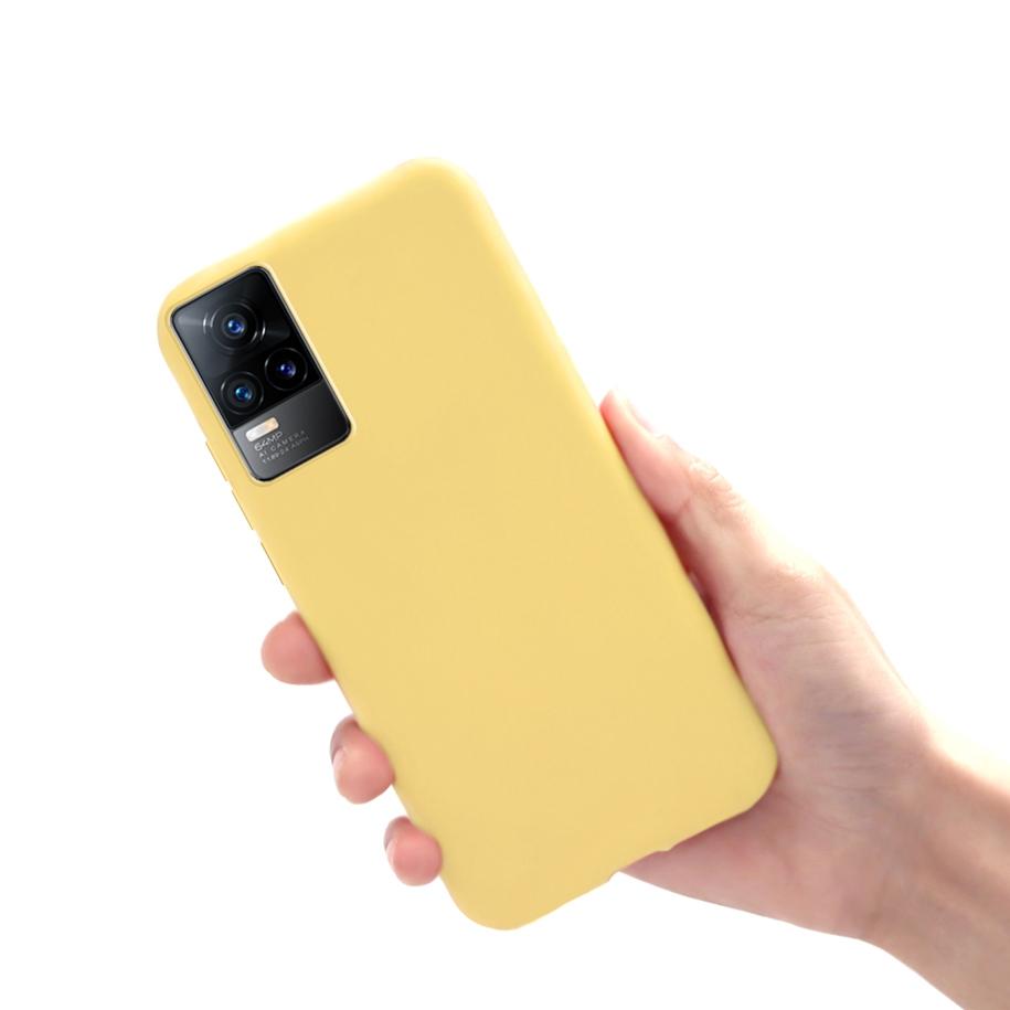 Чехол для Vivo V21 V21e 2021 Жидкий силикон Мягкий ТПУ Чехол Тонкая Задняя крышка телефона Для Vivo V21 5G V2050 VivoV21e V2061 Funda 6.44"