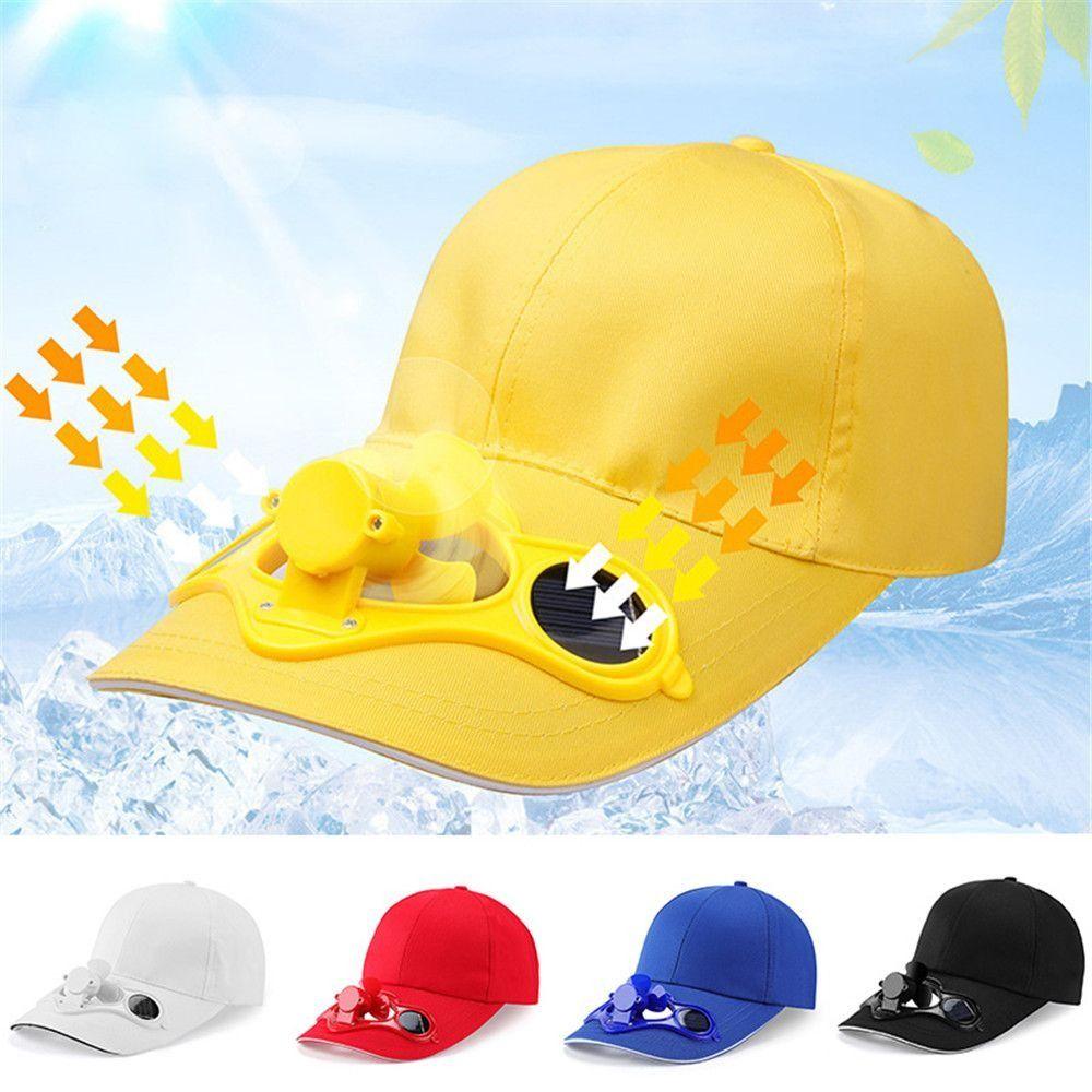 Camping Hiking Outdoor Solar Quick-drying Novelty Travel Hat Sun Visor Fan Baseball Hat Sport Cap