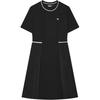New Short Sleeved Dress Women's Jet Black F11W428313F-BK