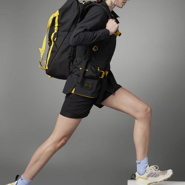 Adidas X National Geographic рубашка с длинным рукавом W Natgeo Outdoor Sports Letter Print женские рубашки черного цвета IC1994