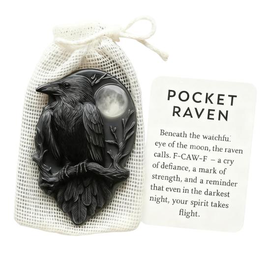 Animal Pocket Hug with Positive Card Emotional Support Love Heart Wolf Turtle Owl Rabbit Crow Pocket Token Decoration Inspirational Encouragement Gift
