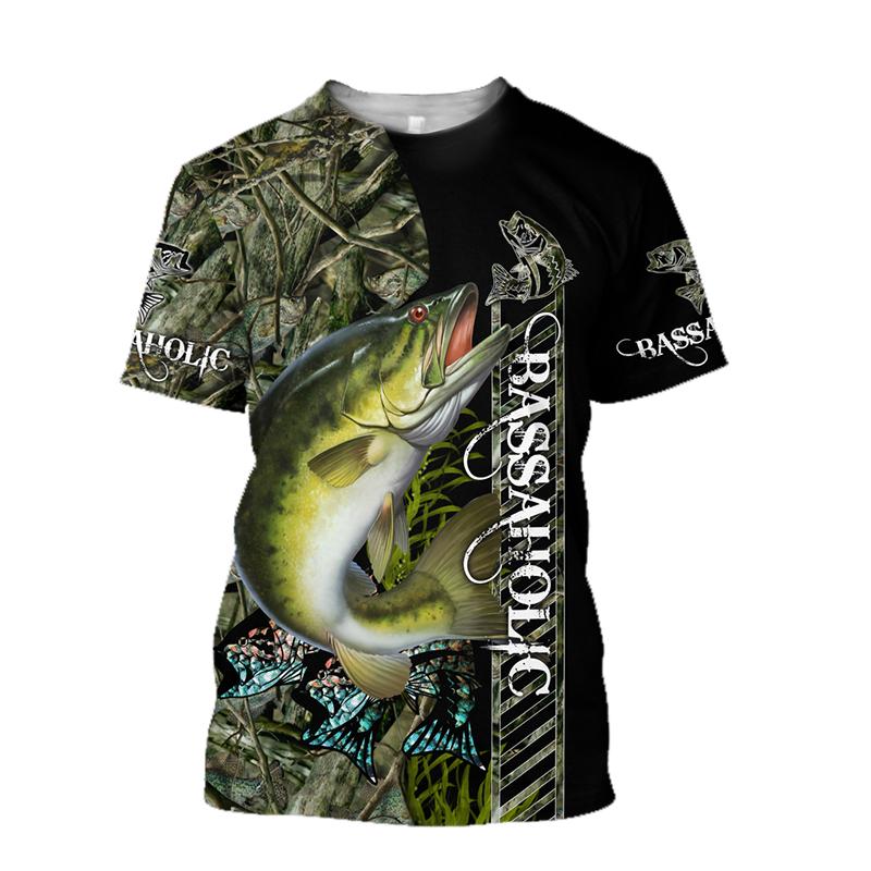 Мужские футболки для мужчин, летние топы с 3D принтом и графикой для рыбалки, модные повседневные футболки большого размера с короткими рукавами Camisetas