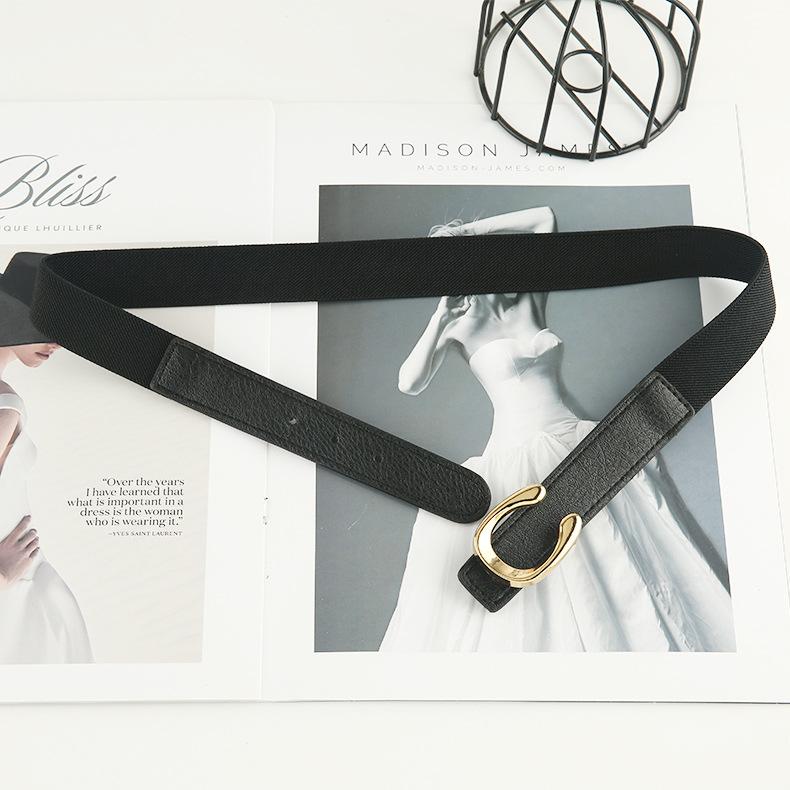 Эластичный пояс для пальто, аксессуары, декоративный пояс для костюма, женский, осенне-зимний, летний, черный.