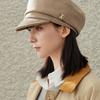 VA Studded Balloon Bellboy Cap Brown