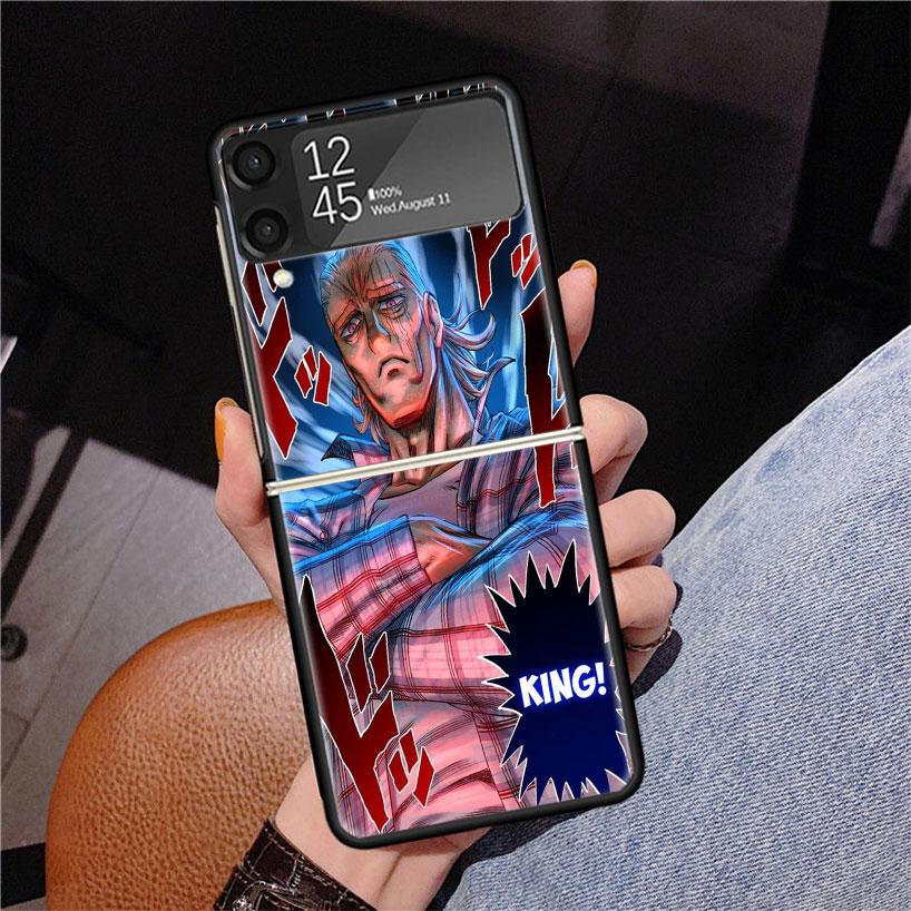 Чехол для телефона One P-Punch-Man Saitama King для Samsung Z Flip 7 6 5 4 3 Galaxy ZFlip7 ZFlip6 ZFlip5 ZFlip4 ZFlip3 5G Печатный чехол
